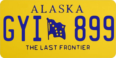 AK license plate GYI899