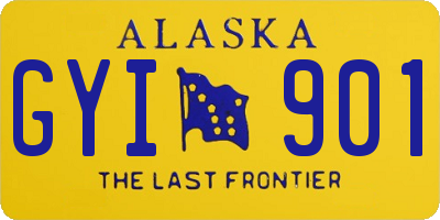 AK license plate GYI901