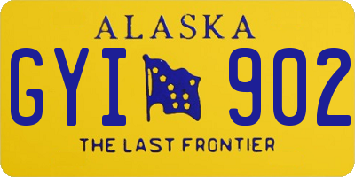 AK license plate GYI902