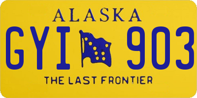 AK license plate GYI903