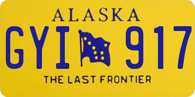 AK license plate GYI917