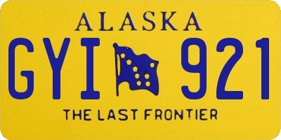AK license plate GYI921