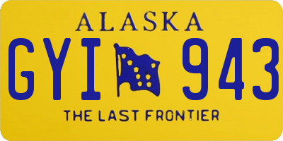 AK license plate GYI943