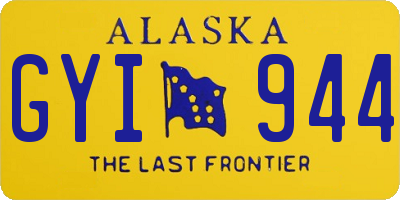 AK license plate GYI944