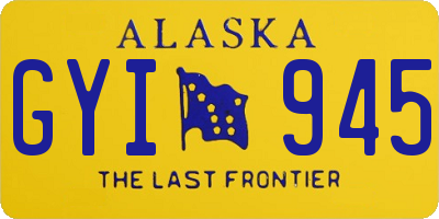 AK license plate GYI945