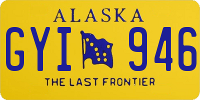 AK license plate GYI946