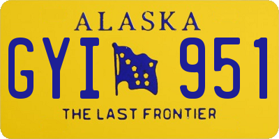 AK license plate GYI951