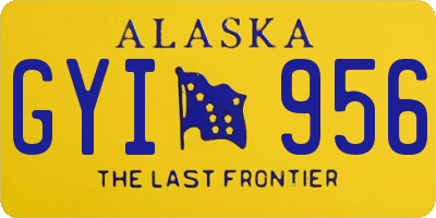 AK license plate GYI956