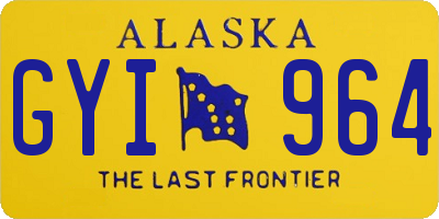 AK license plate GYI964