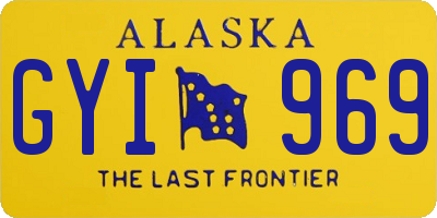 AK license plate GYI969