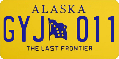 AK license plate GYJ011