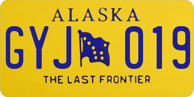 AK license plate GYJ019