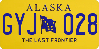 AK license plate GYJ028