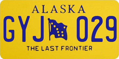 AK license plate GYJ029