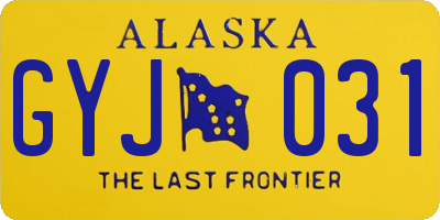AK license plate GYJ031