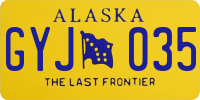 AK license plate GYJ035