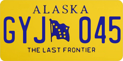 AK license plate GYJ045