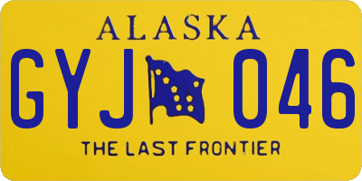 AK license plate GYJ046