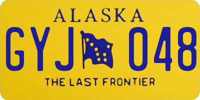 AK license plate GYJ048