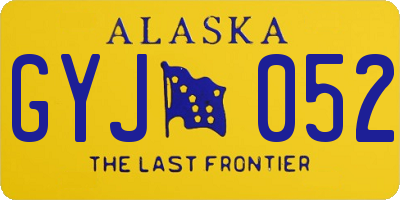 AK license plate GYJ052