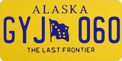 AK license plate GYJ060