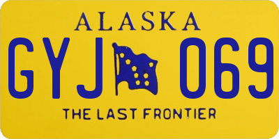 AK license plate GYJ069
