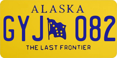 AK license plate GYJ082
