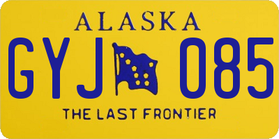 AK license plate GYJ085