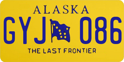 AK license plate GYJ086