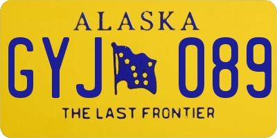 AK license plate GYJ089