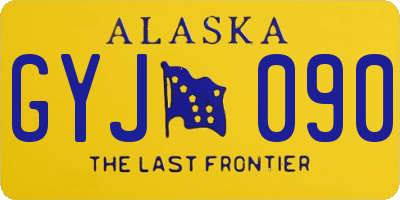 AK license plate GYJ090