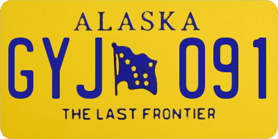 AK license plate GYJ091