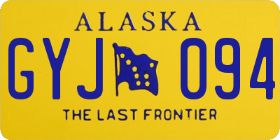 AK license plate GYJ094
