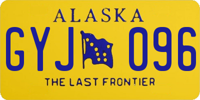 AK license plate GYJ096