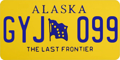 AK license plate GYJ099