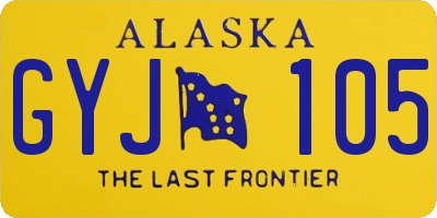 AK license plate GYJ105