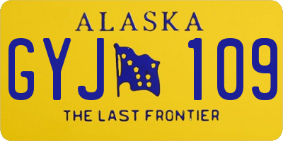 AK license plate GYJ109