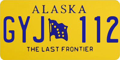 AK license plate GYJ112