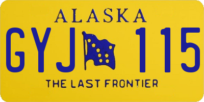 AK license plate GYJ115