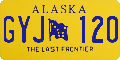 AK license plate GYJ120