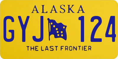 AK license plate GYJ124