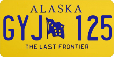 AK license plate GYJ125