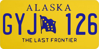 AK license plate GYJ126