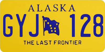 AK license plate GYJ128