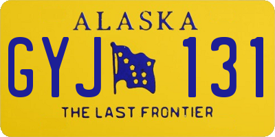 AK license plate GYJ131