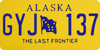 AK license plate GYJ137