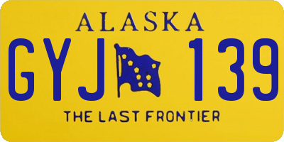 AK license plate GYJ139