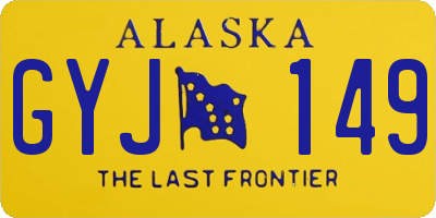 AK license plate GYJ149