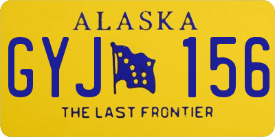 AK license plate GYJ156