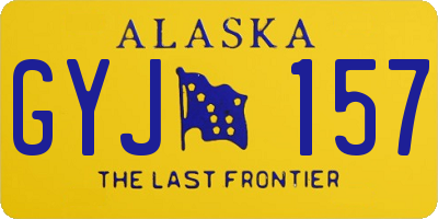 AK license plate GYJ157